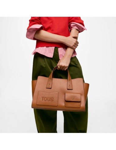 Bolso bowling mediano camel TOUS Back to basics