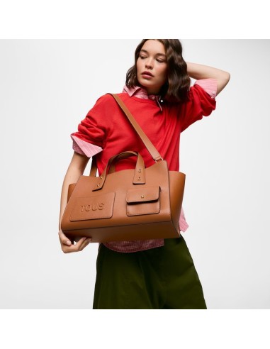 Bolso bowling mediano camel TOUS Back to basics