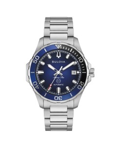 Reloj Bulova Marine Star Automatic 98B466 Hombre Acero Esfera Azul