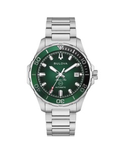 Reloj Bulova Marine Star Automatic 98B471 Hombre Acero Esfera Verde