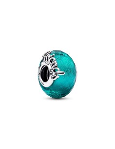 Charm en plata de ley Cristal de Murano Facetado Amistad Pandora 