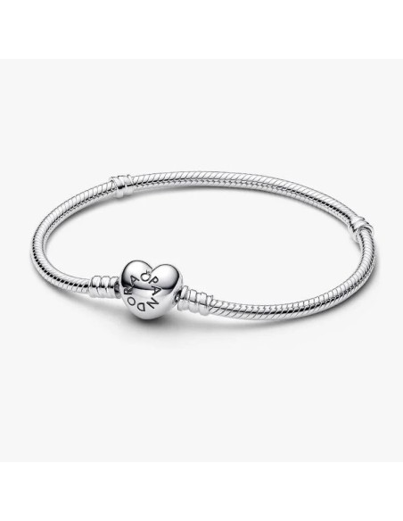 Pulsera Pandora Moments Cadena de Serpiente y Corazón