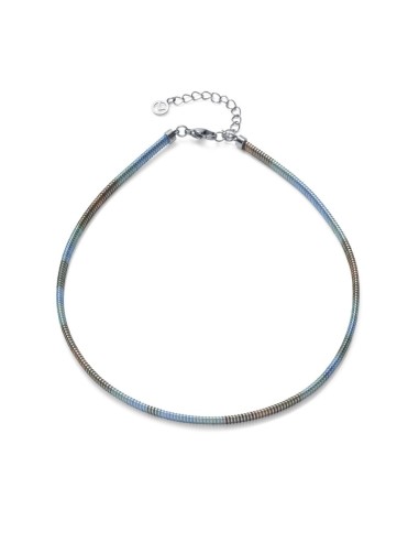 Collar Viceroy Laura Escanes 14361C01019 de acero tubogas con cordón