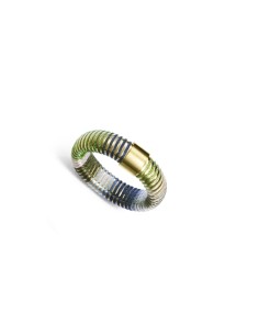 Anillo Viceroy Laura Escanes 14361A01616 de acero tubogas verde y azul
