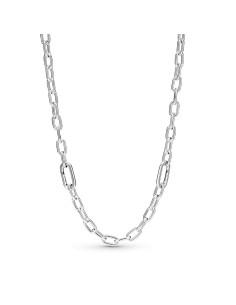 Collar de Eslabones con Cierre de Mosquetón Pandora Largo 50