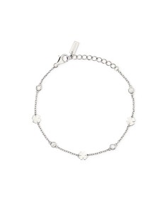 Pulsera de plata de ley con tréboles y circonitas – Elegancia con significado 2