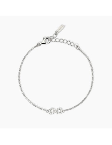 Pendientes de aro en plata 925 con circonitas blancas - Colección Soirée de Mabina Gioielli