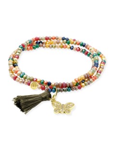 Pulsera ZEN TUTTI FRUTTI Marina García plata dorada con mariposa