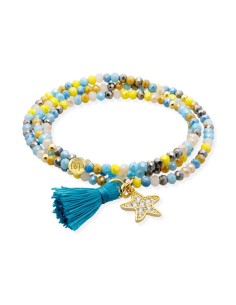 Pulsera ZEN FORMENTERA Marina García plata dorada con estrella de mar