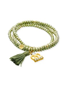 Pulsera ZEN AMAZONIA Marina García plata dorada con corona