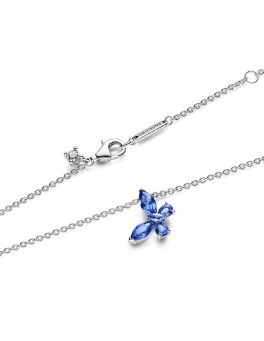 Collar en plata de ley “Mariposa Azul” 45 cm – Colección Timeless
