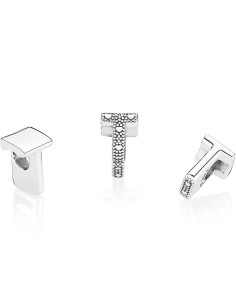 Charm Pandora de plata inicial letra T
