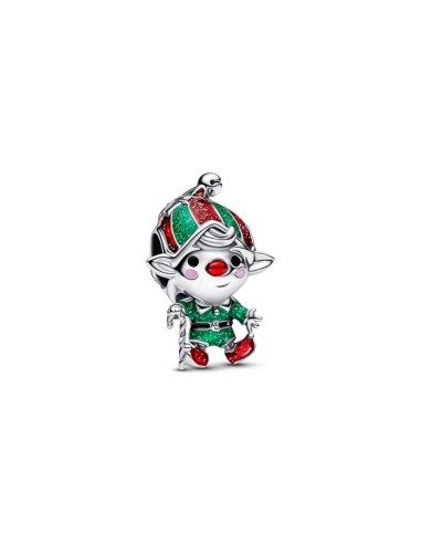 Charm en plata de ley “Duende Navideño Movible” – Colección Moments