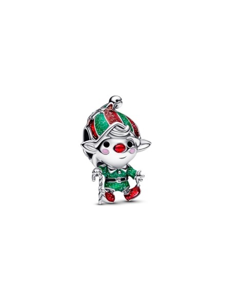 Charm en plata de ley “Duende Navideño Movible” – Colección Moments