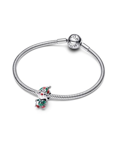 Charm en plata de ley “Duende Navideño Movible” – Colección Moments