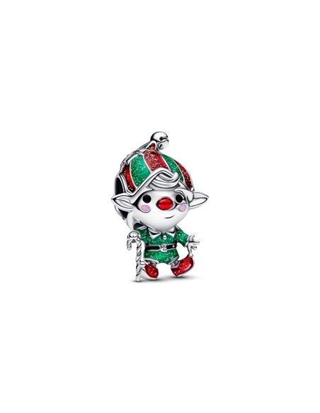 Charm en plata de ley “Duende Navideño Movible” – Colección Moments