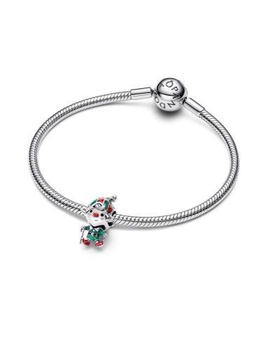 Charm en plata de ley “Duende Navideño Movible” – Colección Moments