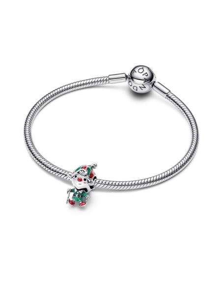 Charm en plata de ley “Duende Navideño Movible” – Colección Moments