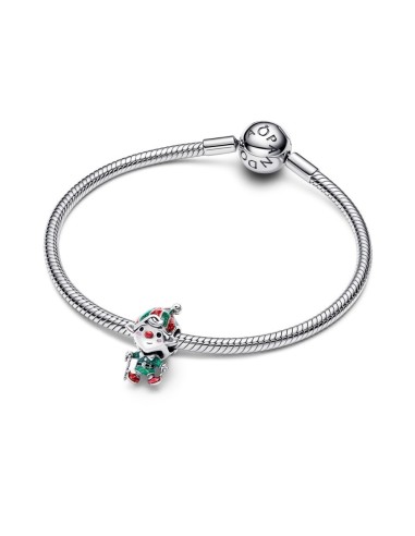 Charm en plata de ley “Duende Navideño Movible” – Colección Moments