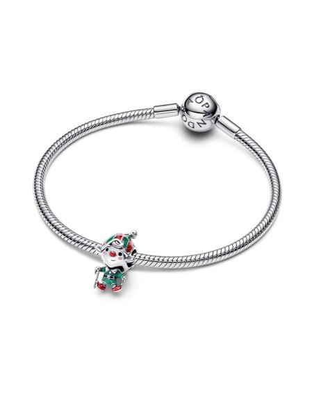 Charm en plata de ley “Duende Navideño Movible” – Colección Moments