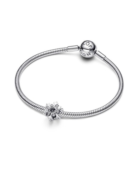 Charm en plata de ley “Floco de Nieve Openwork” – Colección Moments
