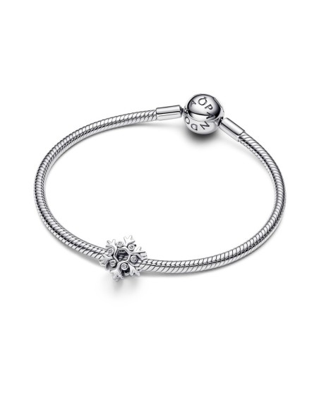Charm en plata de ley “Floco de Nieve Openwork” – Colección Moments