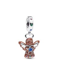 Charm “Gingerbread Angel” colgante en plata de ley 925 – Colección Moments
