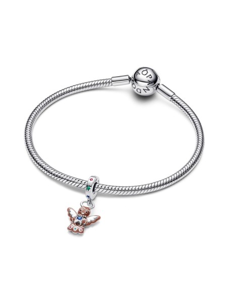 Charm “Gingerbread Angel” colgante en plata de ley 925 – Colección Moments