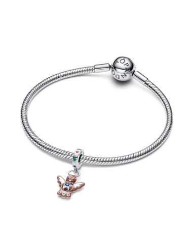 Charm “Gingerbread Angel” colgante en plata de ley 925 – Colección Moments