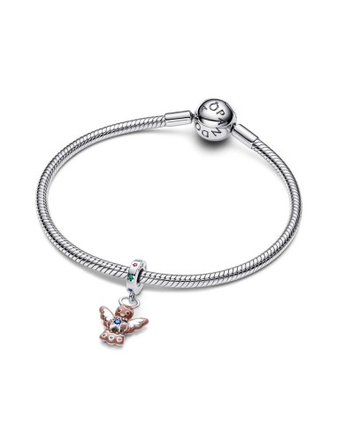 Charm “Gingerbread Angel” colgante en plata de ley 925 – Colección Moments