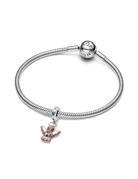 Charm “Gingerbread Angel” colgante en plata de ley 925 – Colección Moments