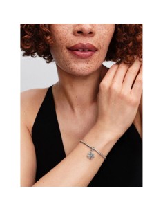 Charm doble “Copo de Nieve & Estrella Opalescente” en plata de ley 925 – Colección Moments 2