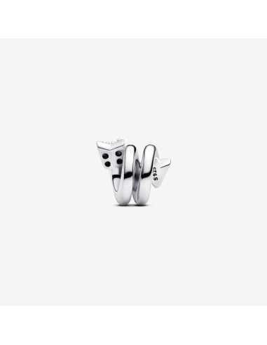 Charm Flecha Retorcida de Pandora en Plata de Ley con Circonitas Cúbicas