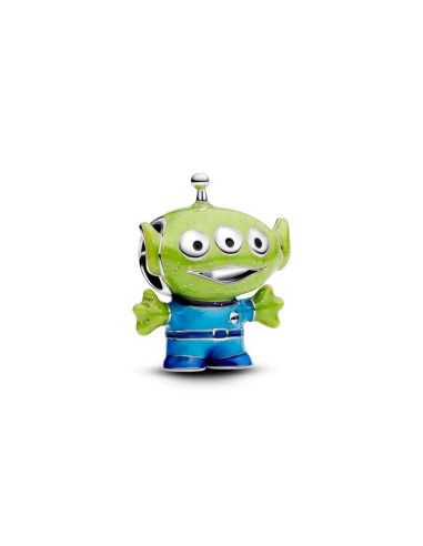 Charm Alien Toy Story en plata de ley y esmalte – curiosidad intergaláctica