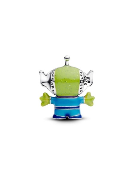 Charm Alien Toy Story en plata de ley y esmalte – curiosidad intergaláctica