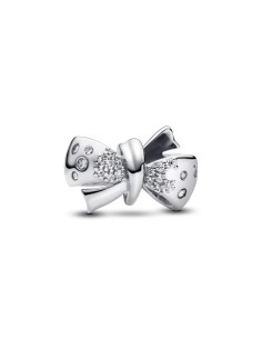 Charm en plata de ley Lazo Brillante | Pandora Oficial