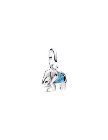 Mini Charm Colgante Elefante Color Turquesa en Plata de Ley – Pandora ME