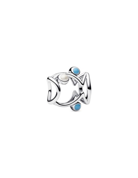 Charm Pez Calado en Plata de Ley con Esmalte Turquesa – Pandora Moments