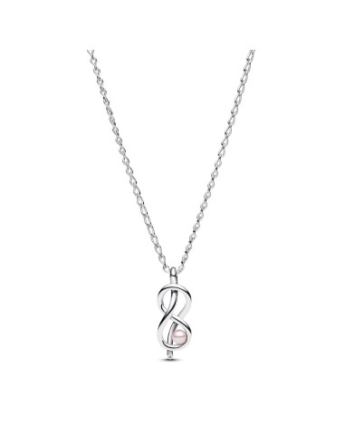 Collar Nudo Infinito en Plata de Ley con Circonitas | Pandora Oficial