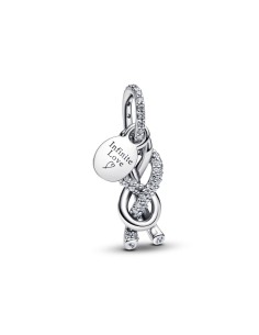 Charm Pandora Colgante Nudo Infinito en Pavé – Plata de Ley