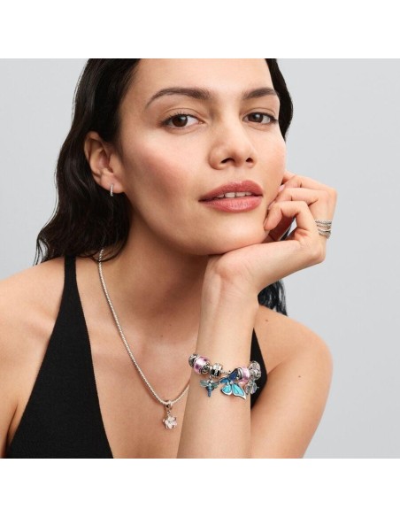 Charm Colgante Doble Libélula de Pandora en Plata de Ley