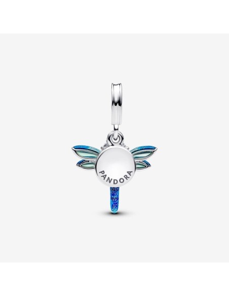 Charm Colgante Doble Libélula de Pandora en Plata de Ley