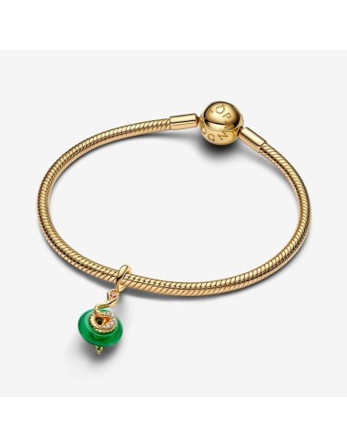 Charm Colgante Serpiente Verde de Cristal de Murano | Pandora