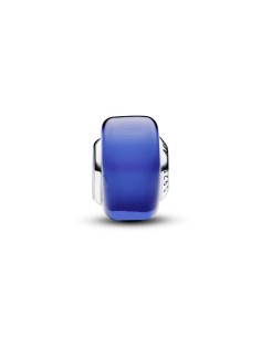 Charm Mini Cristal de Murano Azul en plata de ley 2