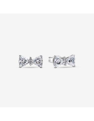 Pendientes Pandora Timeless Lazo Brillante en Plata de Ley con Circonitas Cúbicas