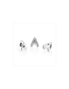 Charm Plata Letra A 2