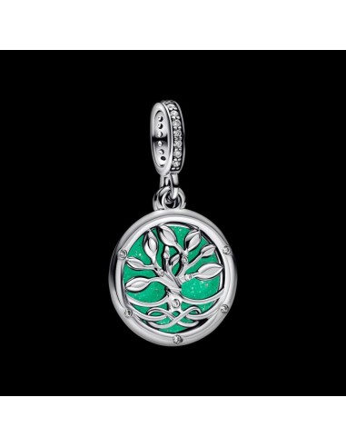 Charm Colgante en plata de ley Árbol del Infinito que brilla en la oscuridad | Pandora Oficial