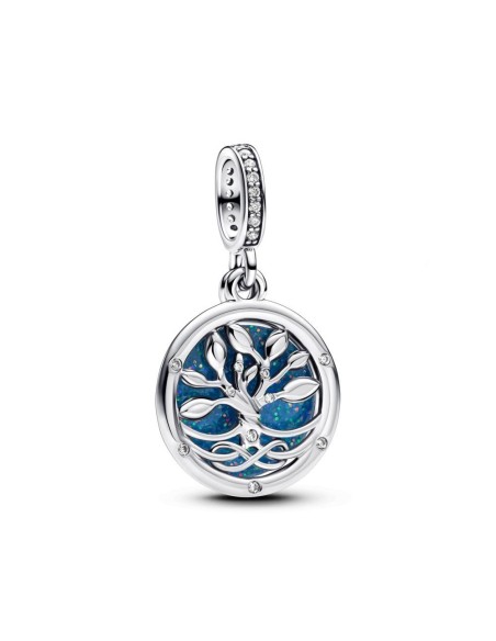 Charm Colgante en plata de ley Árbol del Infinito que brilla en la oscuridad | Pandora Oficial