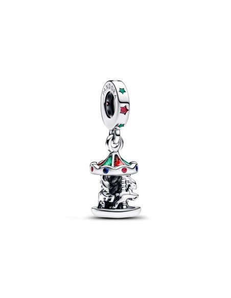 Charm Colgante en plata de ley Carrusel Giratorio | Pandora Oficial