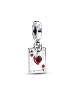 Charm Colgante Doble en plata de ley Reina de Corazones Villanos de Disney 2
